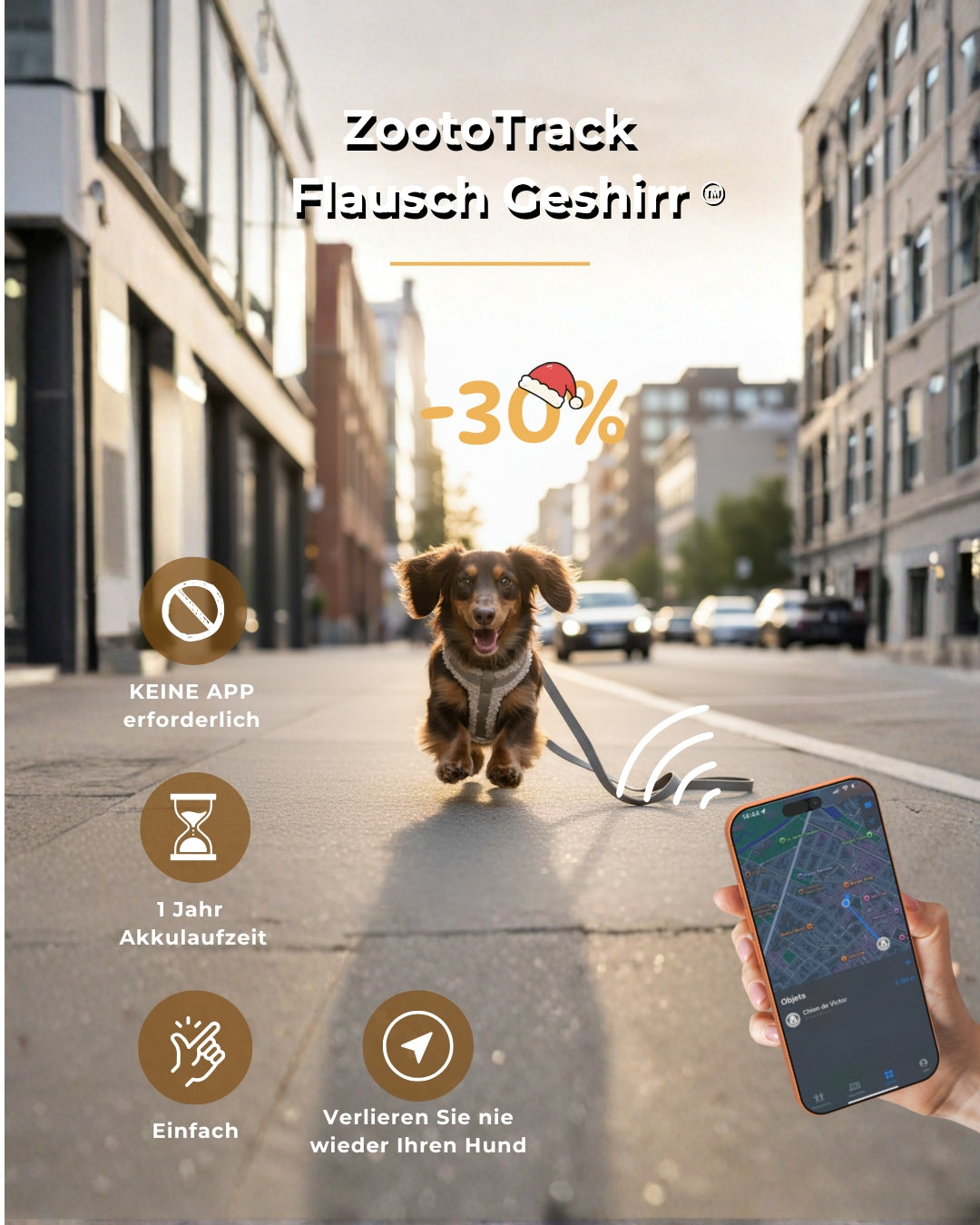 ZootoTrack Flausch Geschirr